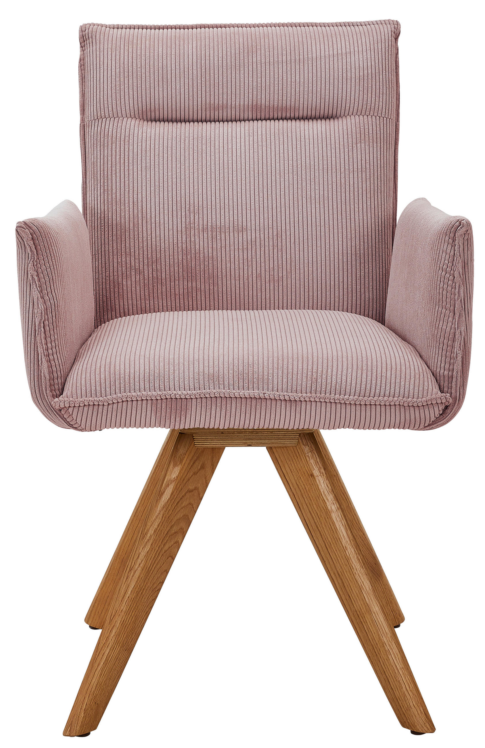 ARMLEHNSTUHL in Holz, Textil Altrosa  - Wildeiche/Altrosa, Design, Holz/Textil (59/87/62cm) - Johann Jakob