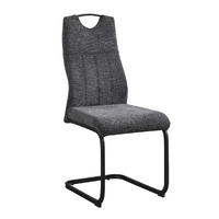 STOLICA  antracit, crna  drvo, metal, tekstil      - crna/antracit, Moderno, drvo/metal (45/101/58cm) - Livetastic