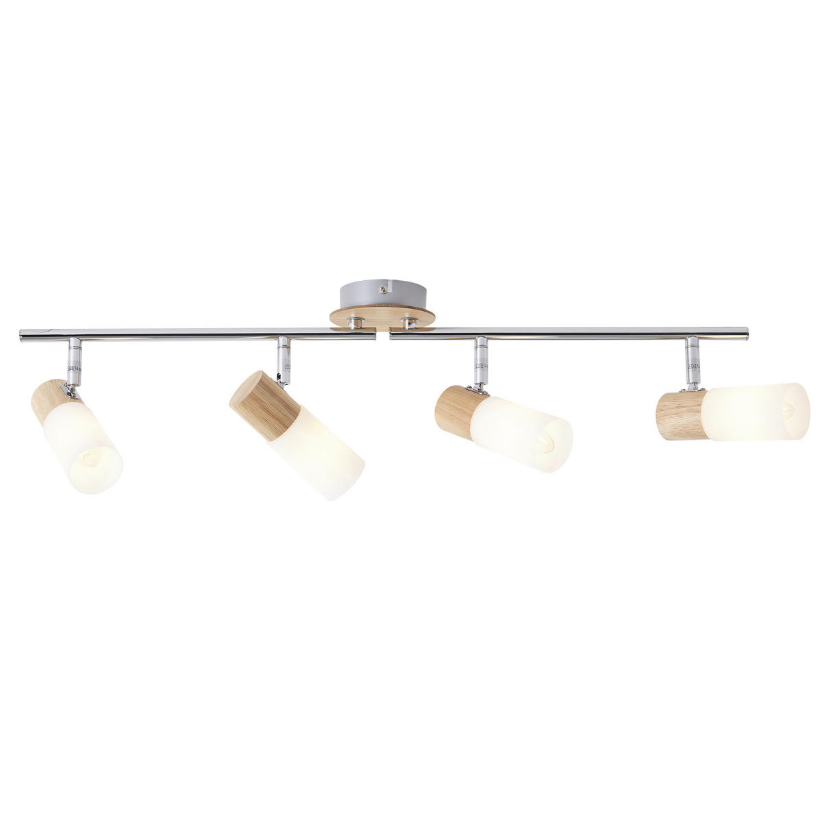 DECKENLEUCHTE    68/11,5/18 cm  - Weiß, KONVENTIONELL, Holz/Kunststoff (68/11,5/18cm) - Brilliant