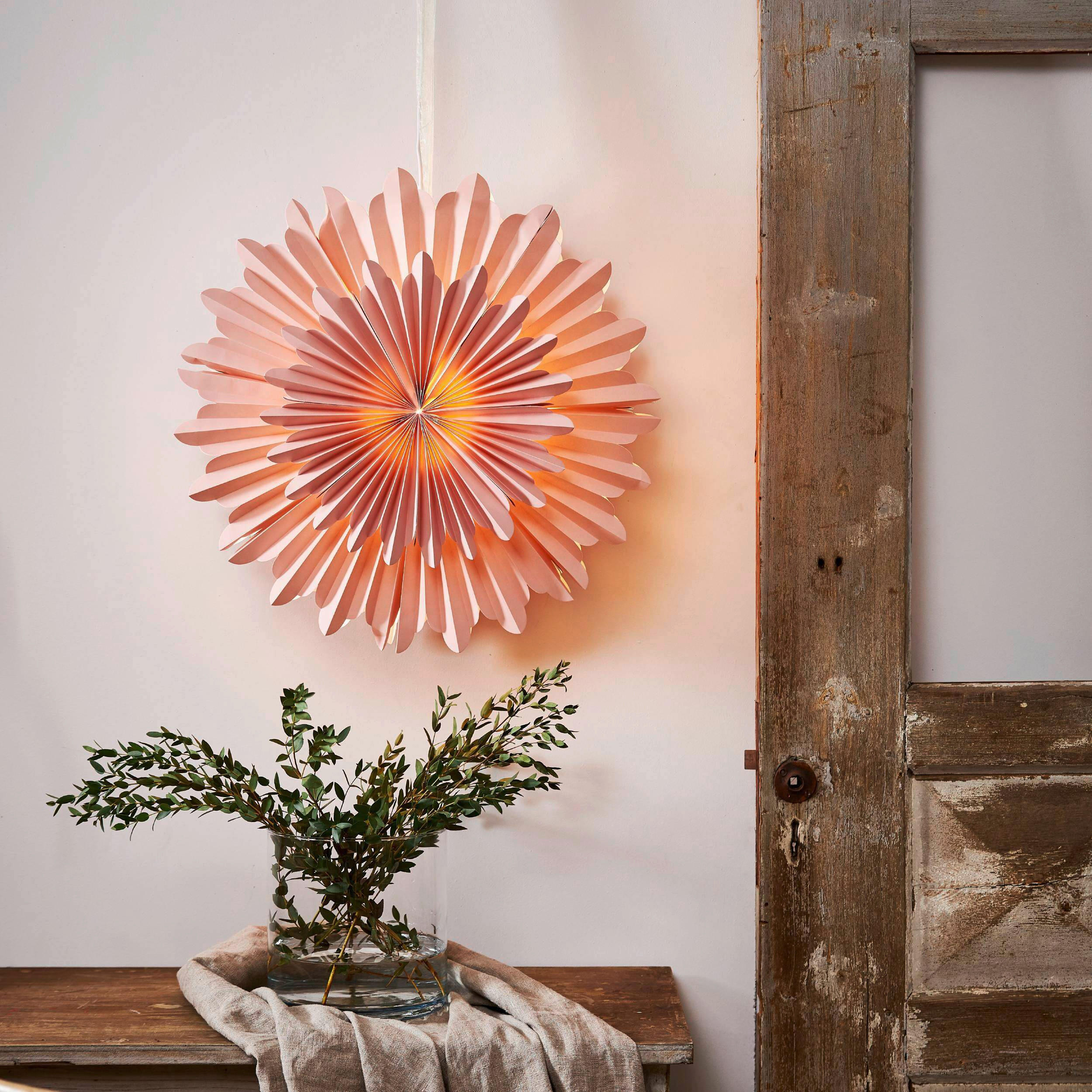 LED-DEKOLEUCHTE 50/20/50 cm   - Pink, Basics, Papier (50/20/50cm) - Eglo