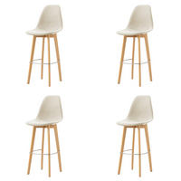 BARHOCKER-SET in Beige  - Beige, MODERN, Holz/Metall (47/119/53cm) - MID.YOU
