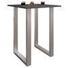 BARBORD i metall, trämaterial  80/102/50 cm  - silver/silvereksfärgad, Klassisk, metall/trämaterial (80/102/50cm)