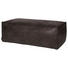 HOCKER in Leder, Textil Schwarz - Schwarz, Design, Leder/Textil (120/43/60cm) - Ambia Home