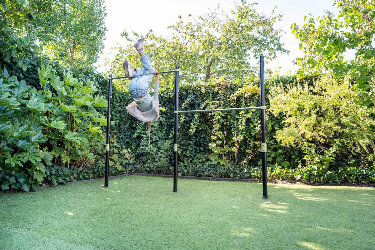 KLETTERGERÜST - Schwarz/Hellgrün, MODERN, Metall (225/154/10cm)