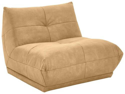 SOFAELEMENT in Lederlook Hellbraun  - Hellbraun, Trend, Textil (105/80/112cm) - Livetastic