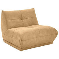 SOFAELEMENT Lederlook Hellbraun  - Hellbraun, Trend, Textil (105/80/112cm) - Livetastic