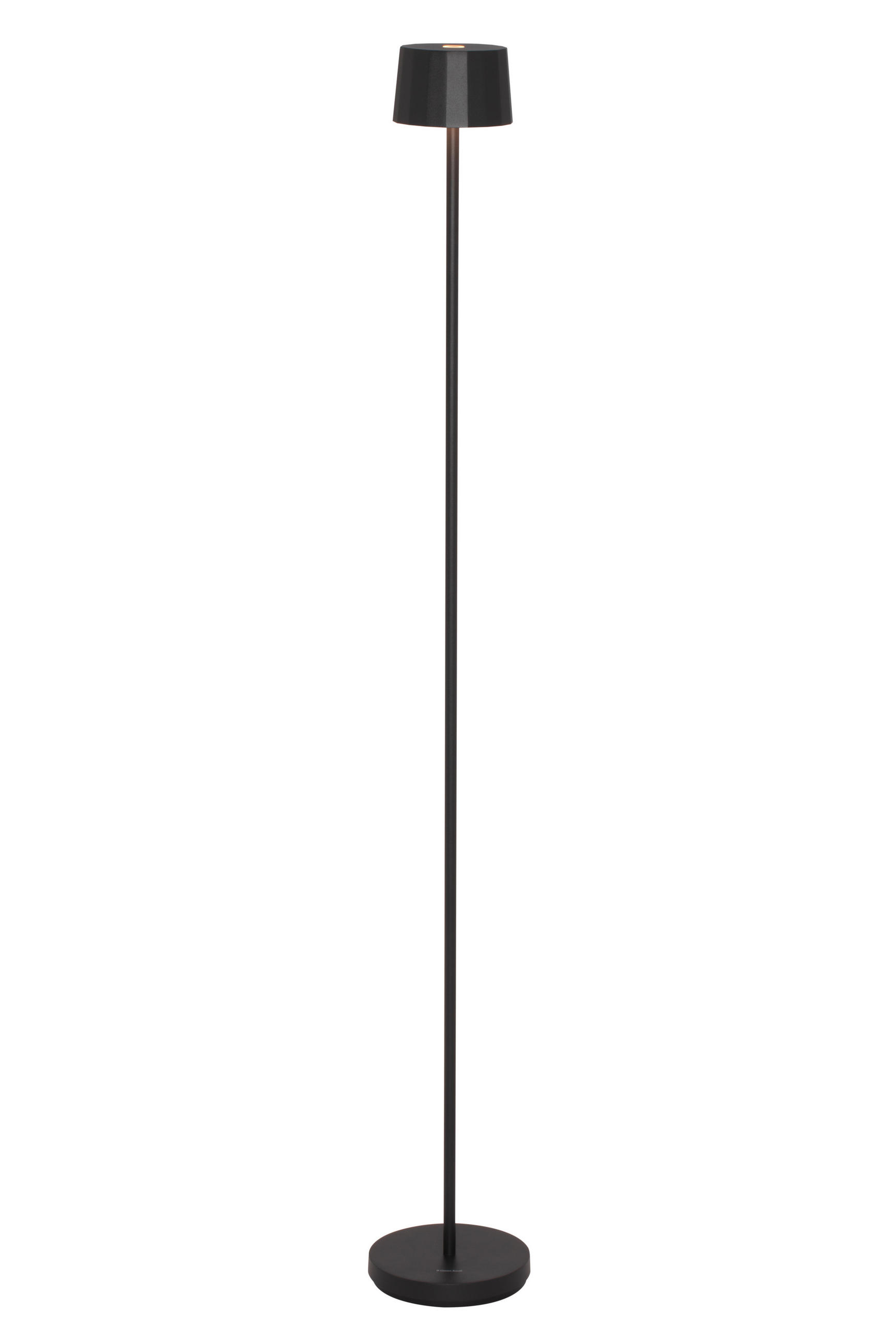 AKKU-STEHLEUCHTE - Schwarz, Design, Kunststoff/Metall (16/120cm) - Dieter Knoll
