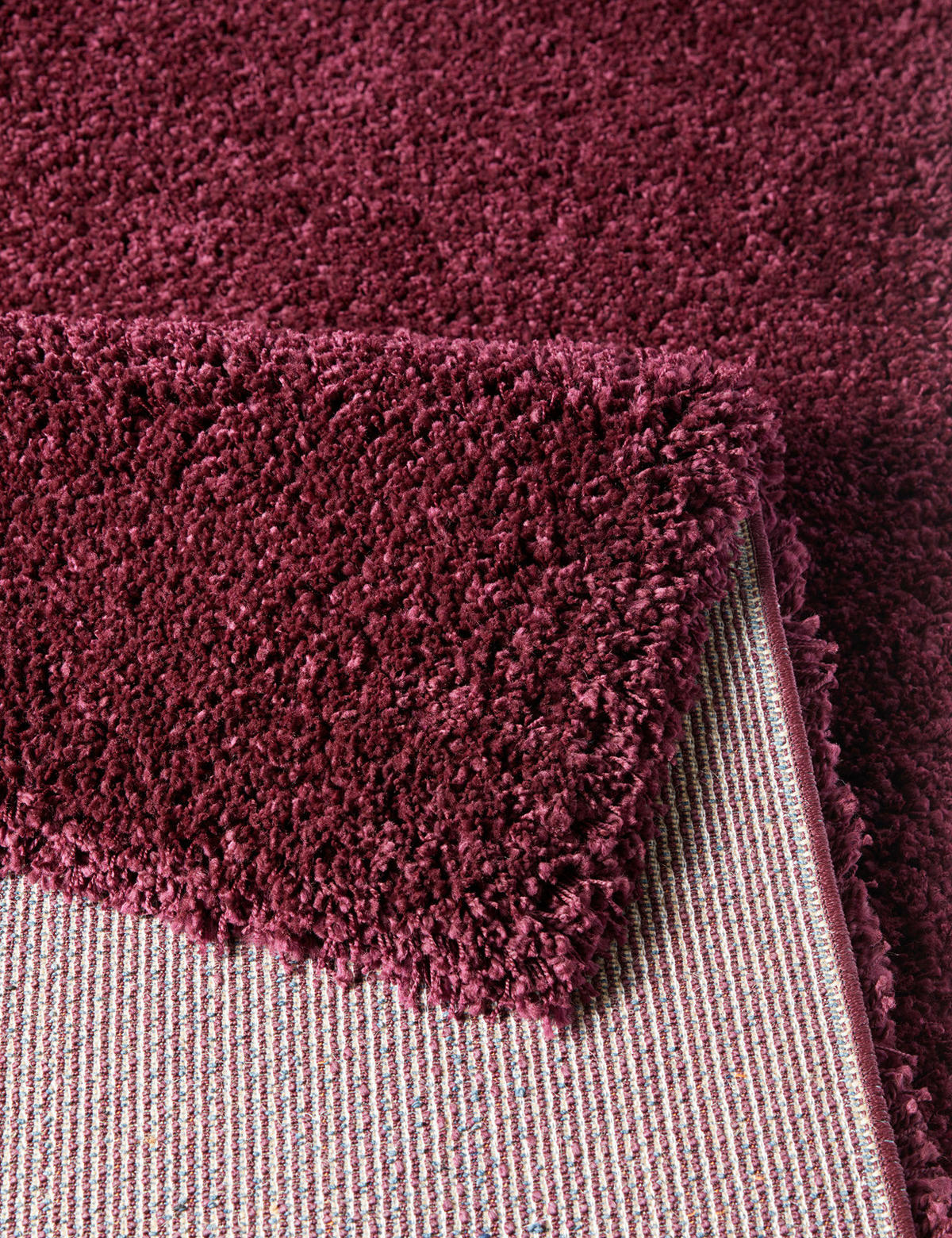 HOCHFLORTEPPICH 80/150 cm Bordeaux rechteckig  - Bordeaux, Basics, Textil (80/150cm) - Novel