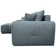 ECKSOFA in Velours Blau  - Blau/Schwarz, KONVENTIONELL, Kunststoff/Textil (168/298cm) - Carryhome