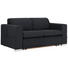 SCHLAFSOFA in Textil Schwarz - Silberfarben/Schwarz, KONVENTIONELL, Kunststoff/Textil (190/83/98cm) - Carryhome SCHLAFSOFA in Textil Schwarz - Silberfarben/Schwarz, KONVENTIONELL, Kunststoff/Textil (190/83/98cm) - Carryhome