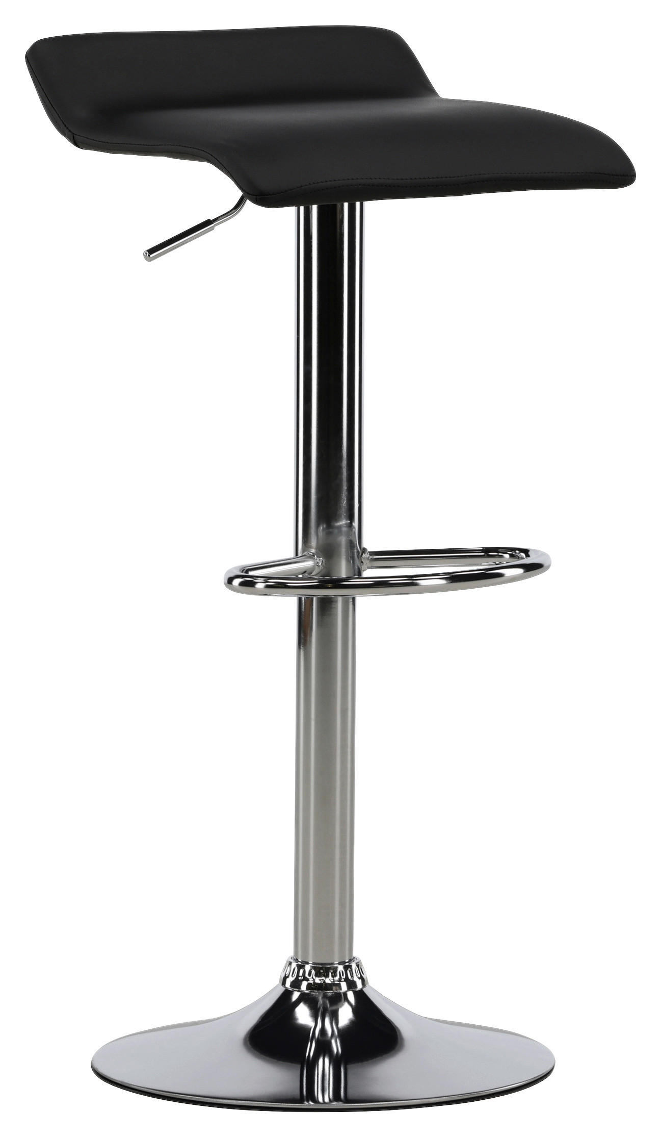 BARPALL SET i svart, silver  - silver/svart, Design, metall/textil (38/84/38cm) - Livetastic