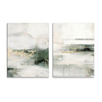 BILDERSET 2x32/42 cm  - Hellgrau/Weiß, Basics, Holz/Textil (2x32/42cm)