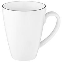 KAFFEEBECHER Lido Black Line  350 ml   - Schwarz/Weiß, Basics, Keramik (0,35l) - Seltmann Weiden