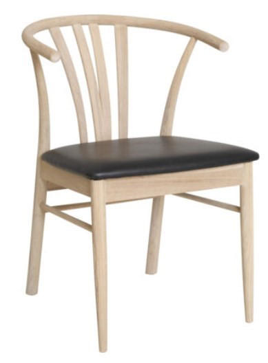STOL  - ek Bianco/svart, Design, trä/plast (49/84/74,50cm) - Best Price