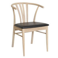 STOL  - ek Bianco/svart, Design, trä/plast (49/84/74,50cm) - Best Price