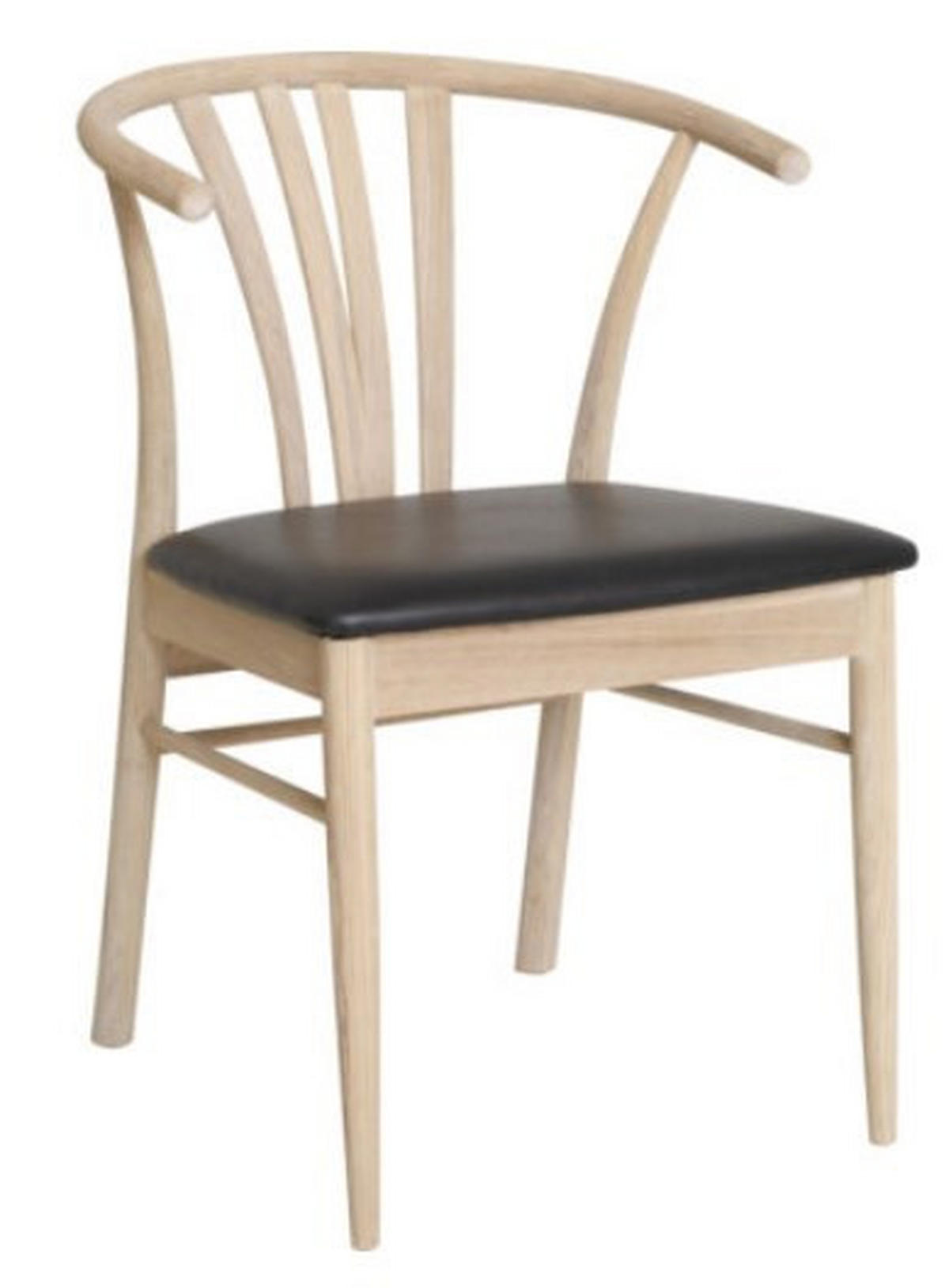 STOL  - ek Bianco/svart, Design, trä/plast (49/84/74,50cm) - Best Price