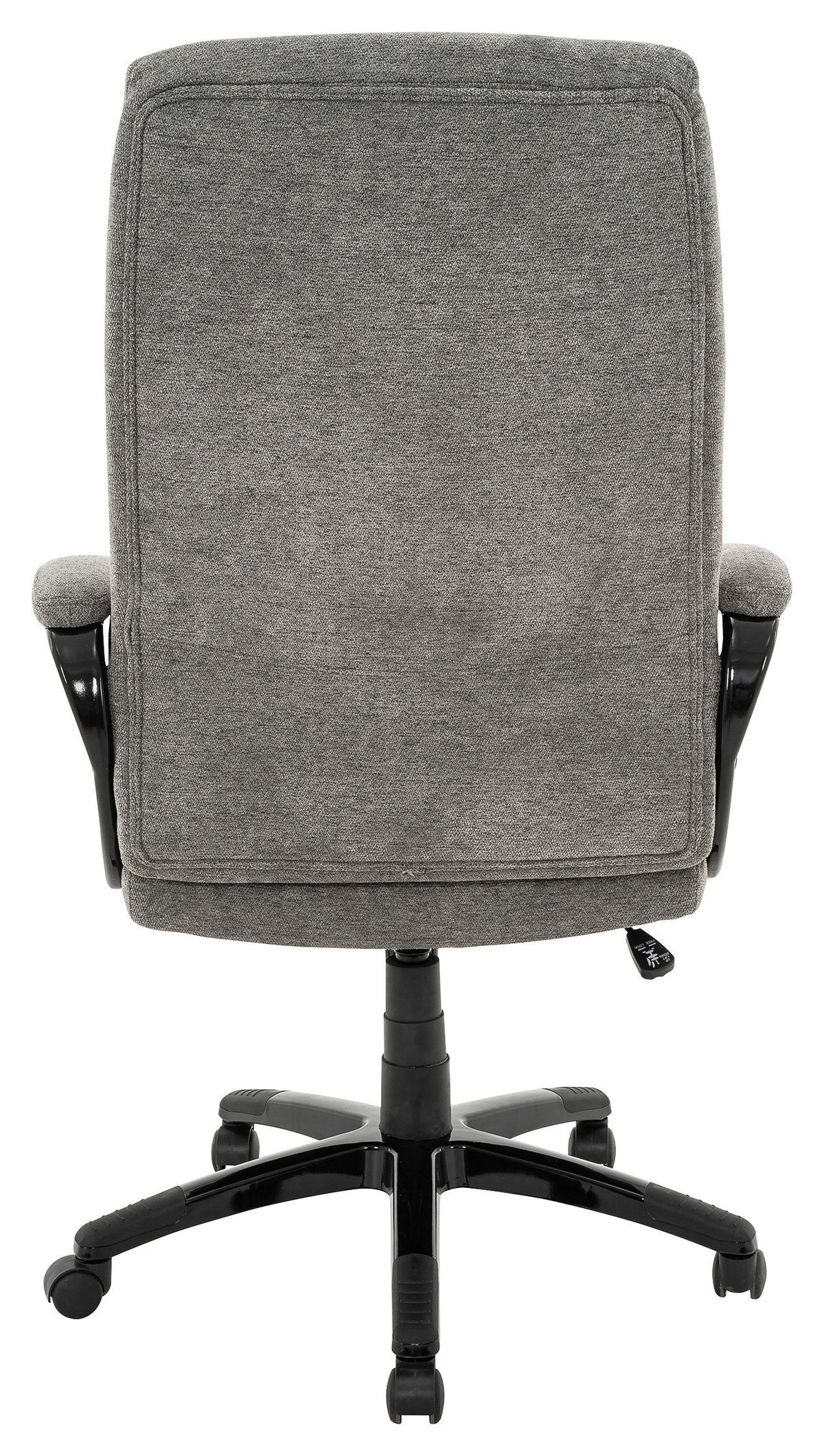 CHEFSESSEL Webstoff Grau, Schwarz  - Schwarz/Grau, MODERN, Kunststoff/Textil (70/115-123/77cm) - MID.YOU