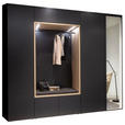 GARDEROBE 7-teilig  in 260/233/59 cm  - Eichefarben/Anthrazit, Design, Holzwerkstoff/Textil (260/233/59cm) - Moderano