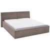 POLSTERBETT 180/200 cm  in Taupe  - Taupe/Birkefarben, Design, Holz/Textil (180/200cm) - Boxxx