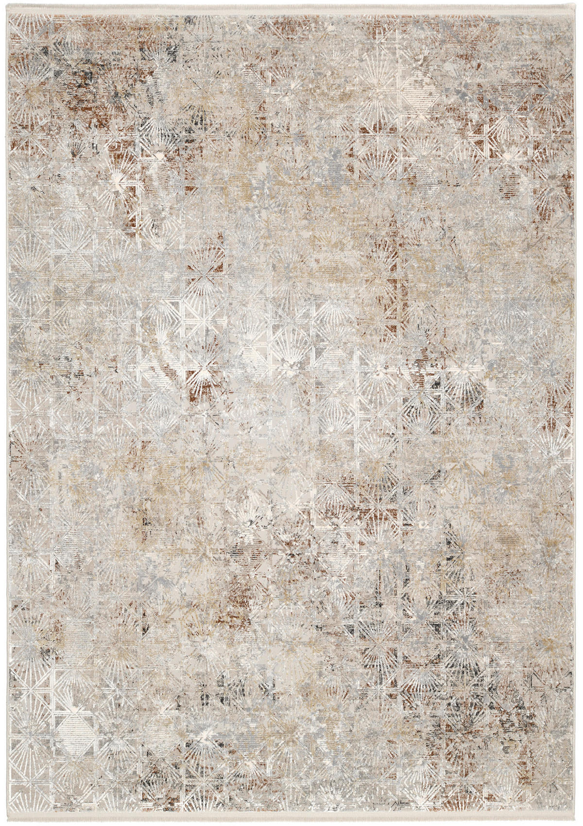 WEBTEPPICH 140/200 cm AMBER Braun, Grau, Beige  - Beige/Braun, Design, Textil (140/200cm) - Musterring
