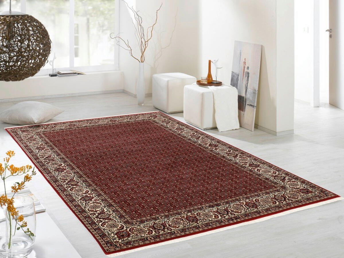 ORIENTTEPPICH 140/200 cm Sultan Herati Creme, Rot  - Rot/Creme, Basics, Textil (140/200cm) - Cazaris
