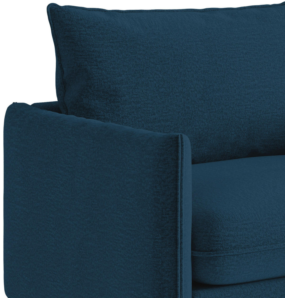 SITZGARNITUR in Flachgewebe Blau  - Blau/Schwarz, Design, Textil (215/85/92cm) - Livetastic