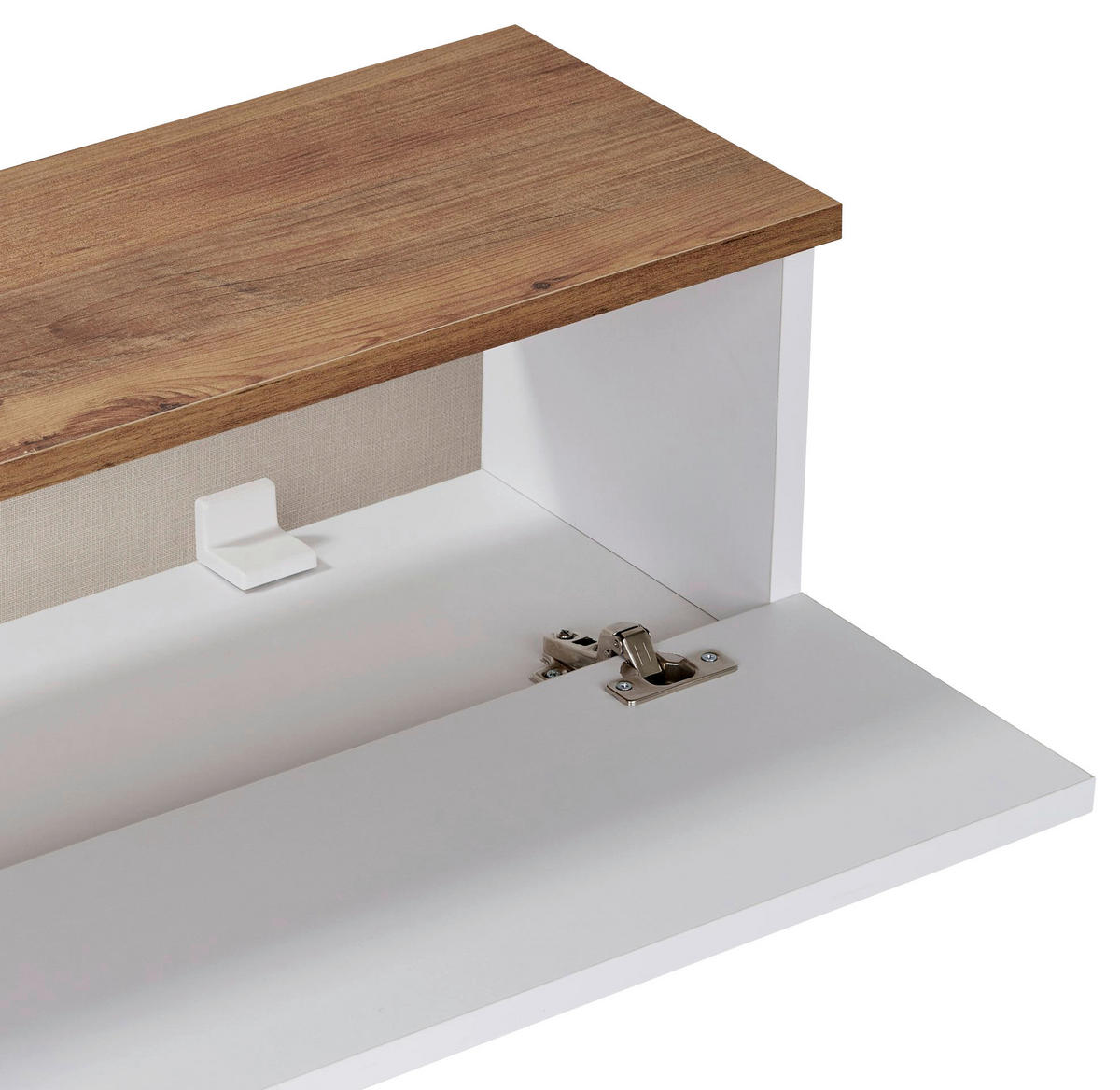 TV-ELEMENT 160/25/25 cm  - Weiß/Kieferfarben, MODERN, Holzwerkstoff (160/25/25cm) - MID.YOU
