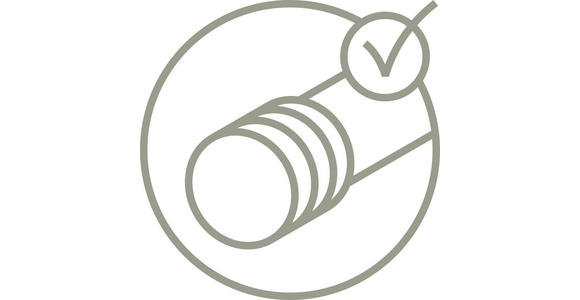 VORHANGSCHIENE - Grau Hochglanz, Basics, Metall (210/11,5/4,7cm) - Homeware