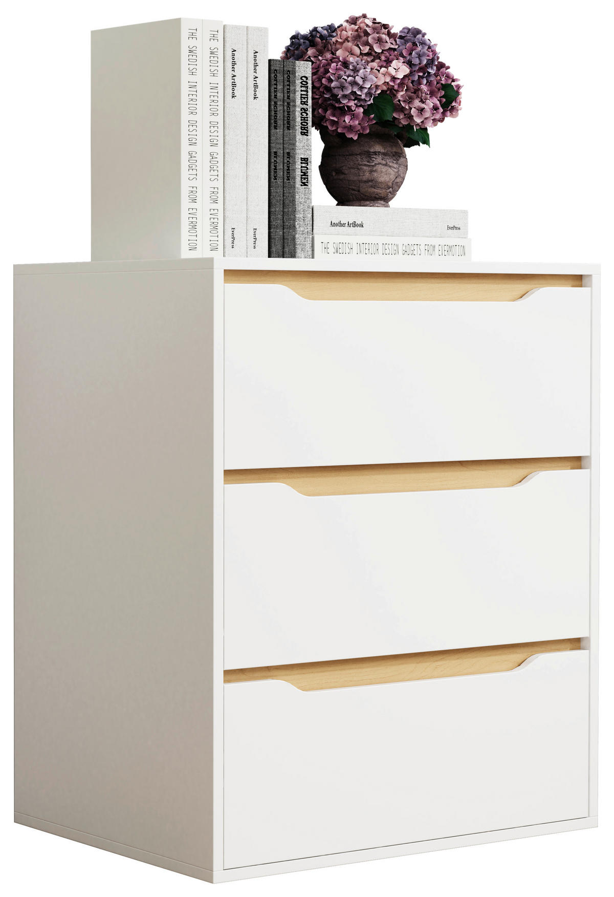 KOMMODE 65/78/48 cm  in Weiss, Honigeiche  - Honigeiche/Weiss, Design, Holzwerkstoff (65/78/48cm) - MID.YOU