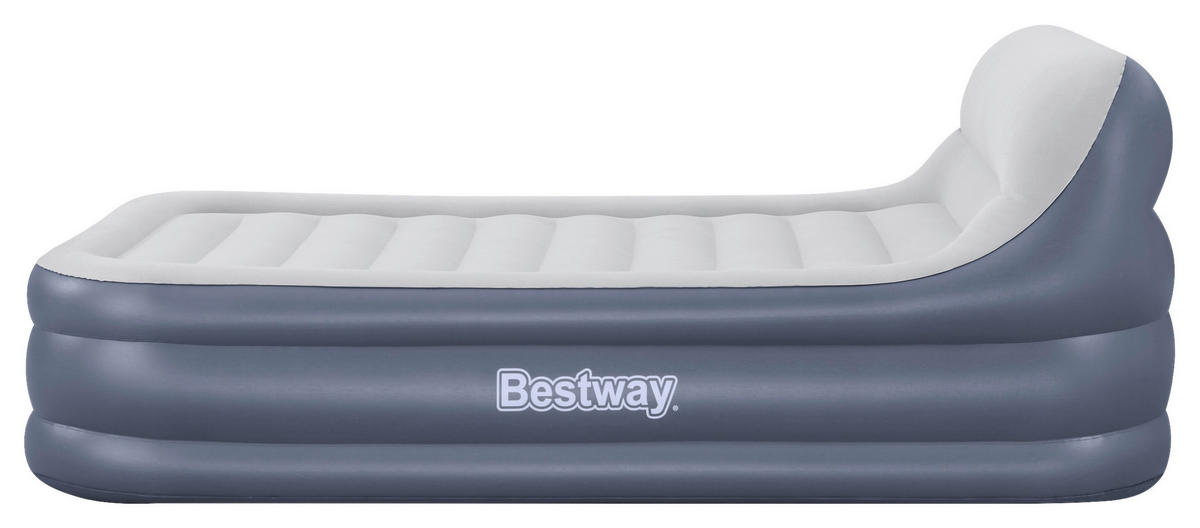 LUFTBETT SLEEKFLOW 67923   226/152/84 cm Hellgrau, Dunkelblau  - Hellgrau/Dunkelblau, KONVENTIONELL, Kunststoff (226/152/84cm) - Bestway