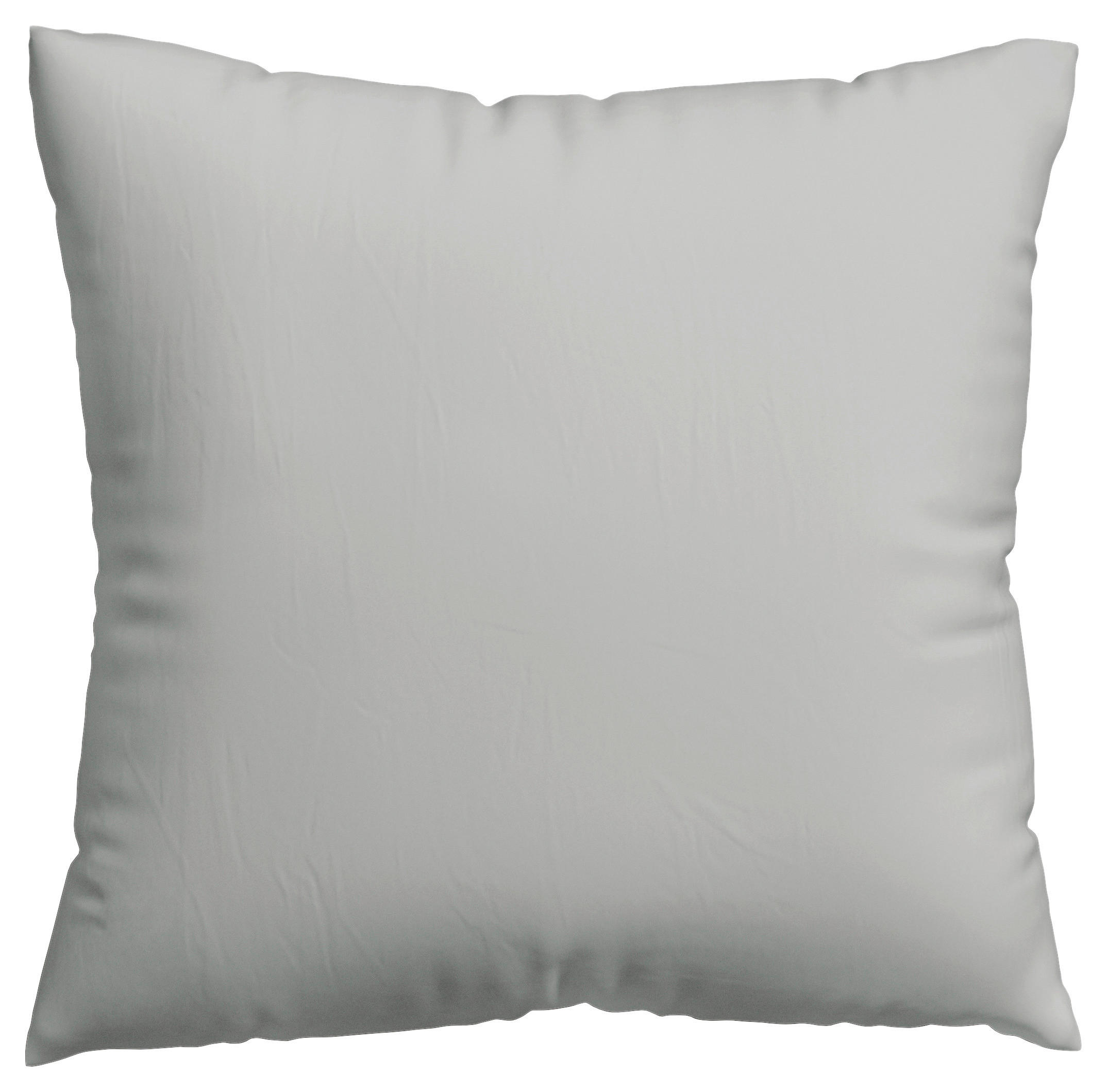 KOPFKISSENBEZUG WOVEN SATIN 80/80 cm  - Hellgrau, Basics, Textil (80/80cm) - Schlafgut
