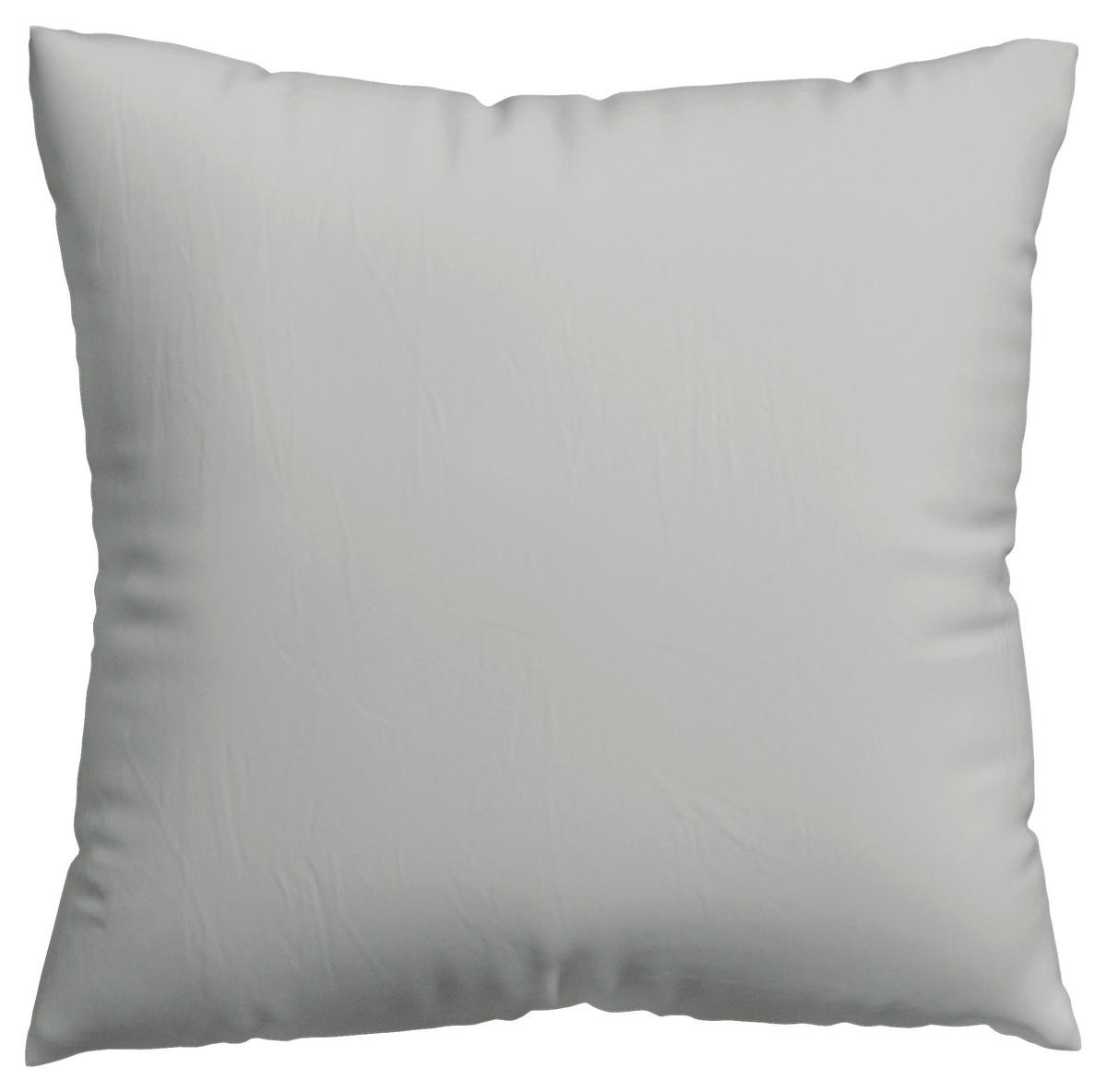KOPFPOLSTERBEZUG WOVEN SATIN 80/80 cm  - Hellgrau, Basics, Textil (80/80cm) - Schlafgut