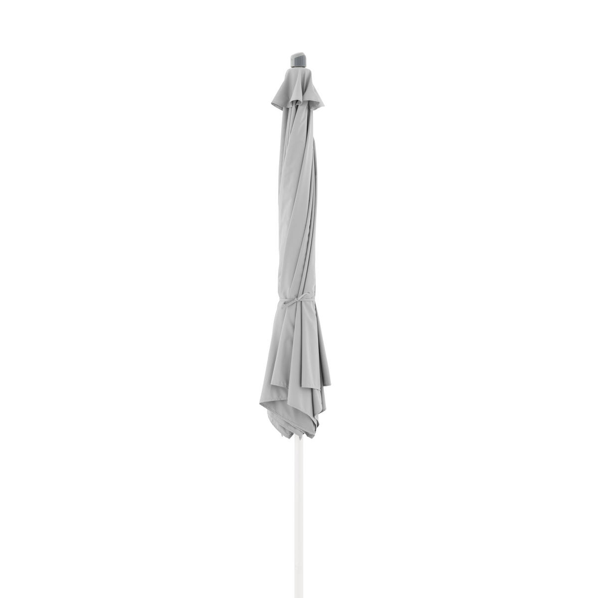 SONNENSCHIRM 305 cm Hellgrau  - Silberfarben/Hellgrau, KONVENTIONELL, Textil/Metall (305/305cm) - Doppler
