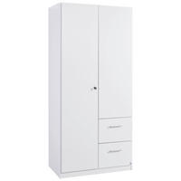 DREHTÜRENSCHRANK  in Weiß  - Weiß, Basics, Holzwerkstoff (91/197/54cm) - Xora