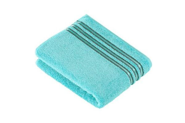 DUSCHTUCH Cult De Luxe 67/140 cm  - Blau, Basics, Textil (67/140cm) - Vossen