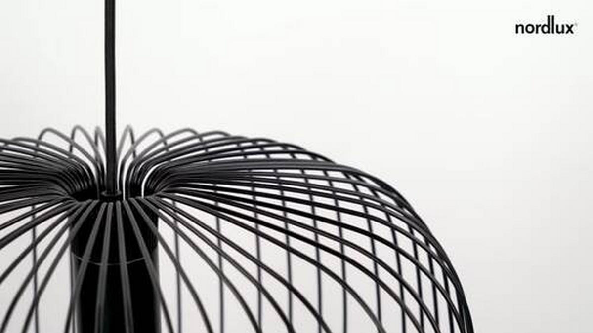 HÄNGELEUCHTE Beroni 40/33 cm   - Schwarz, KONVENTIONELL, Metall (40/33cm) - Nordlux