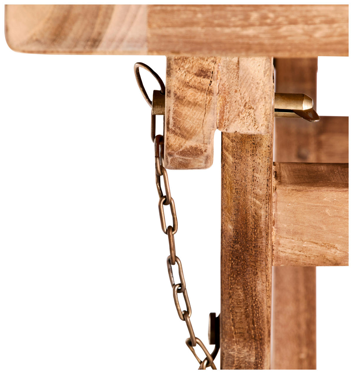 GARTENBEISTELLTISCH - Teakfarben, Romantik / Landhaus, Holz (50/50/45cm) - Xora