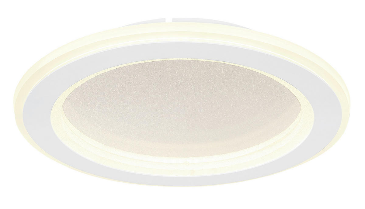 LED-DECKENLEUCHTE 18 W  29,7/4,7 cm    - Weiss/Opal, Design, Kunststoff/Metall (29,7/4,7cm) - Globo