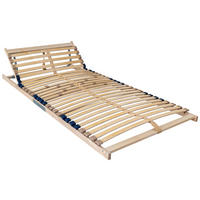 LATTENROST 80/200 cm Kopfteil, Mittelzone verstellbar, Birke  - Birkefarben, Basics, Holz (80/200cm) - Boxxx