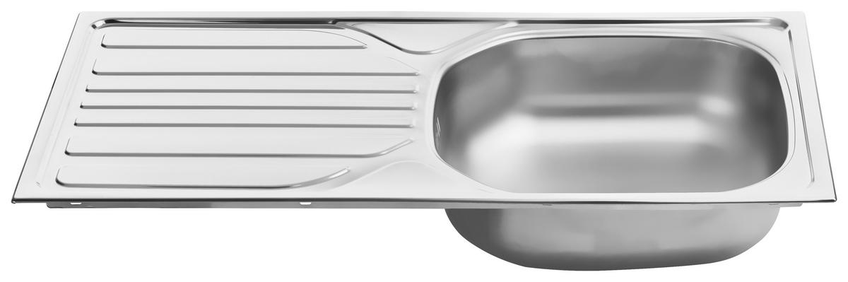 SPÜLE 11-103-80  - Edelstahlfarben, Basics, Metall (86/43,5cm) - Carryhome