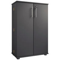 CD-REGAL Anthrazit  - Anthrazit/Schwarz, Design, Holzwerkstoff/Kunststoff (60/93/31cm) - MID.YOU