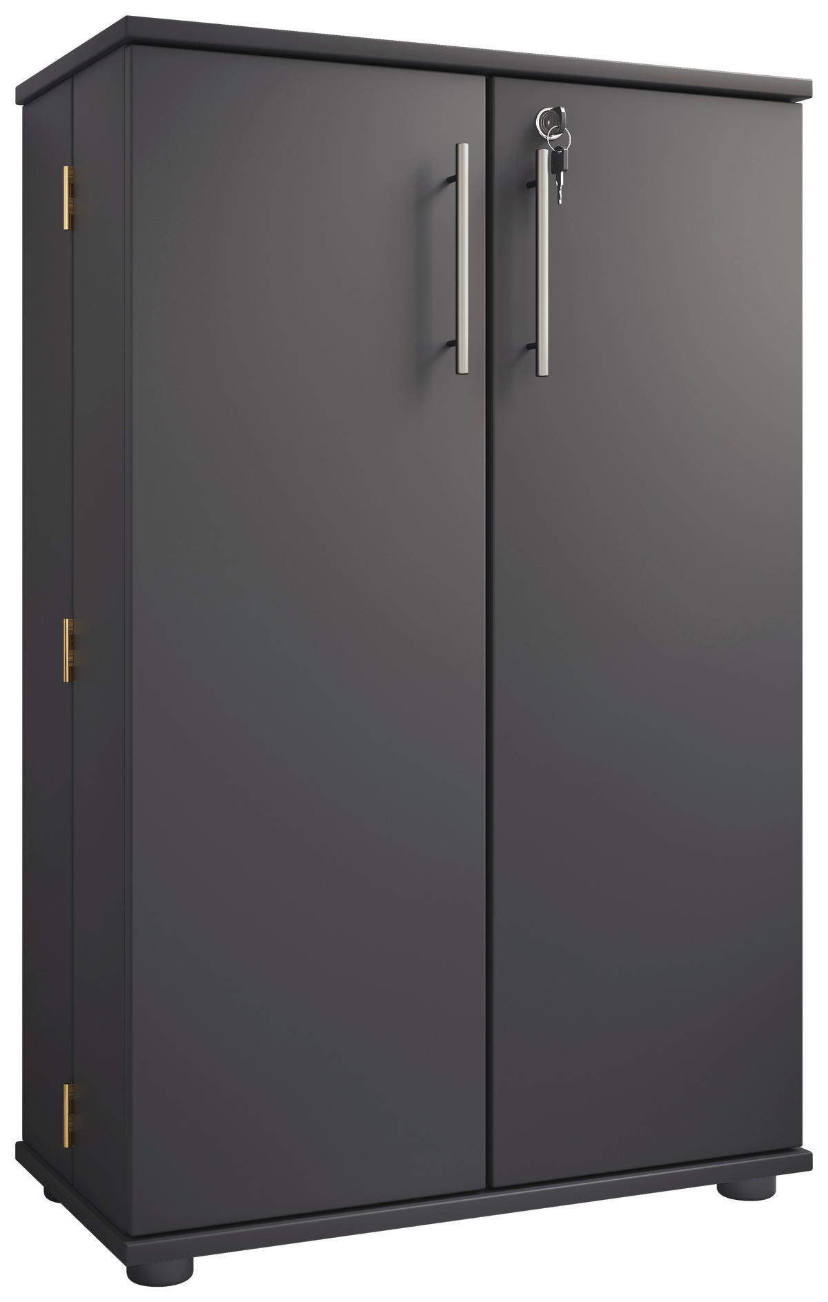 CD-REGAL Anthrazit  - Anthrazit/Schwarz, Design, Holzwerkstoff/Kunststoff (60/93/31cm) - MID.YOU