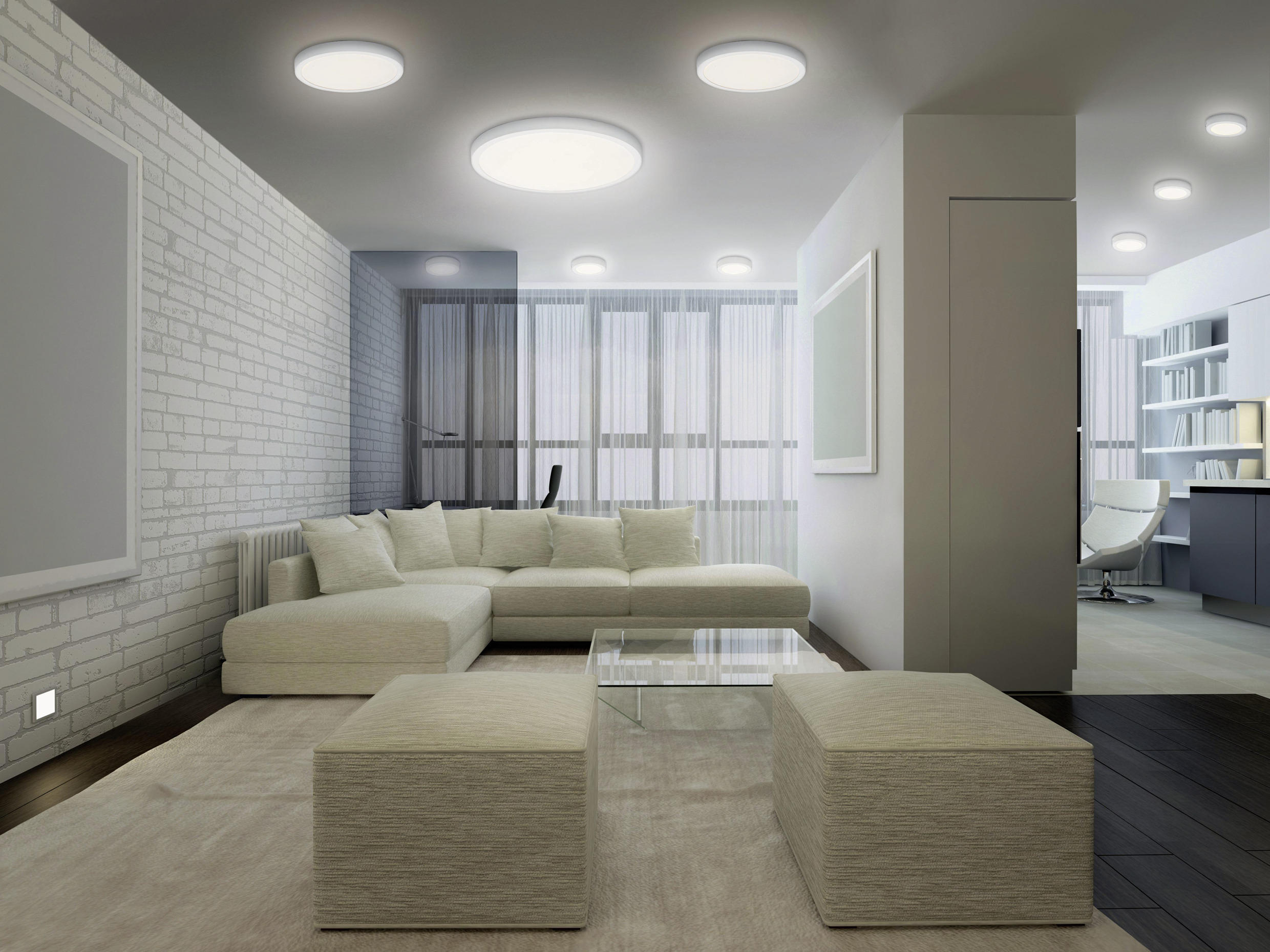 LED-DECKENLEUCHTE Smart+ WiFi Orbis Downlight  Smart 20/4 cm   - Weiß, Basics, Metall (20/4cm) - Ledvance