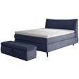 BOXSPRINGBETT 180/200 cm  in Blau  - Blau/Schwarz, Trend, Holz/Textil (180/200cm) - Esposa