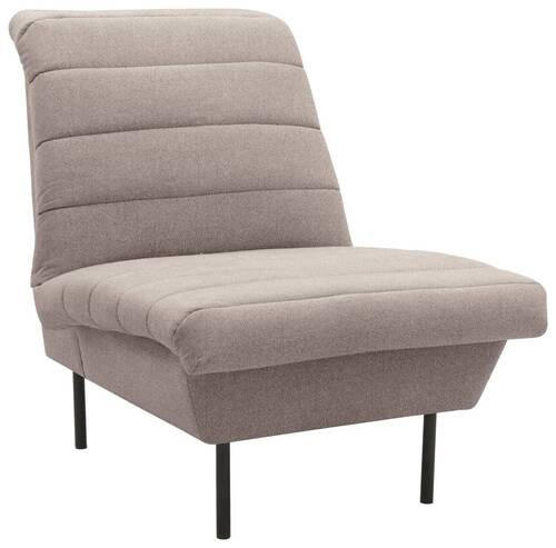 SESSEL Flachgewebe Braun, Beige    - Beige/Schwarz, Design, Textil/Metall (72/92/103cm) - LOOKS by W.Joop
