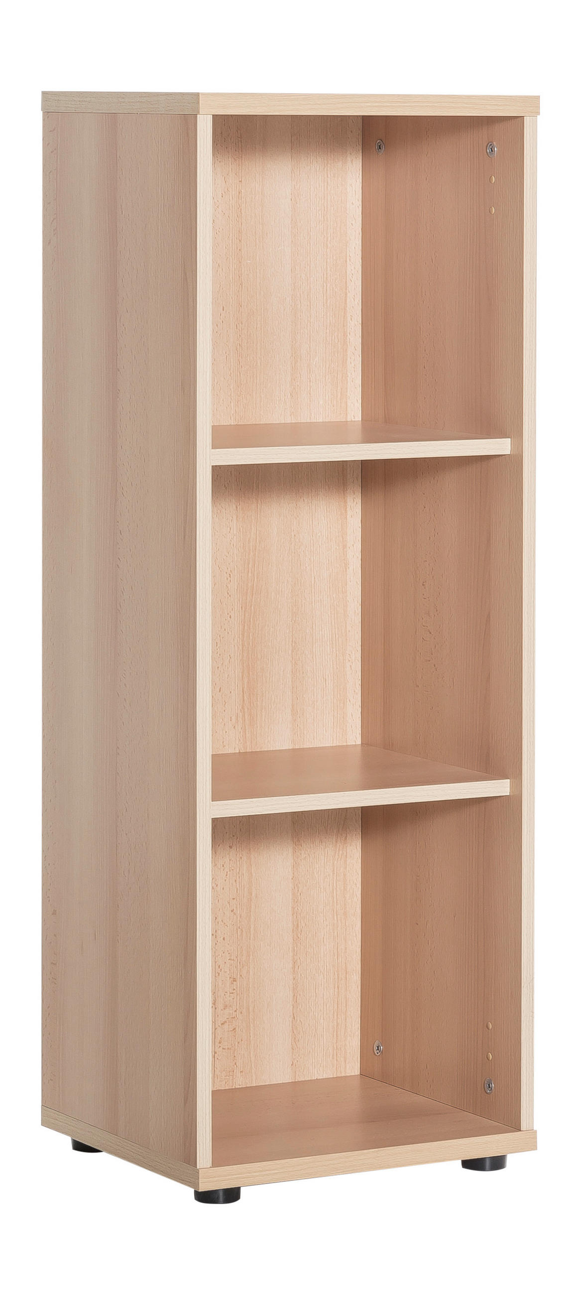 AKTENREGAL 39,3/110,9/34,5 cm  - Buchefarben/Schwarz, Basics, Holzwerkstoff/Kunststoff (39,3/110,9/34,5cm) - MID.YOU