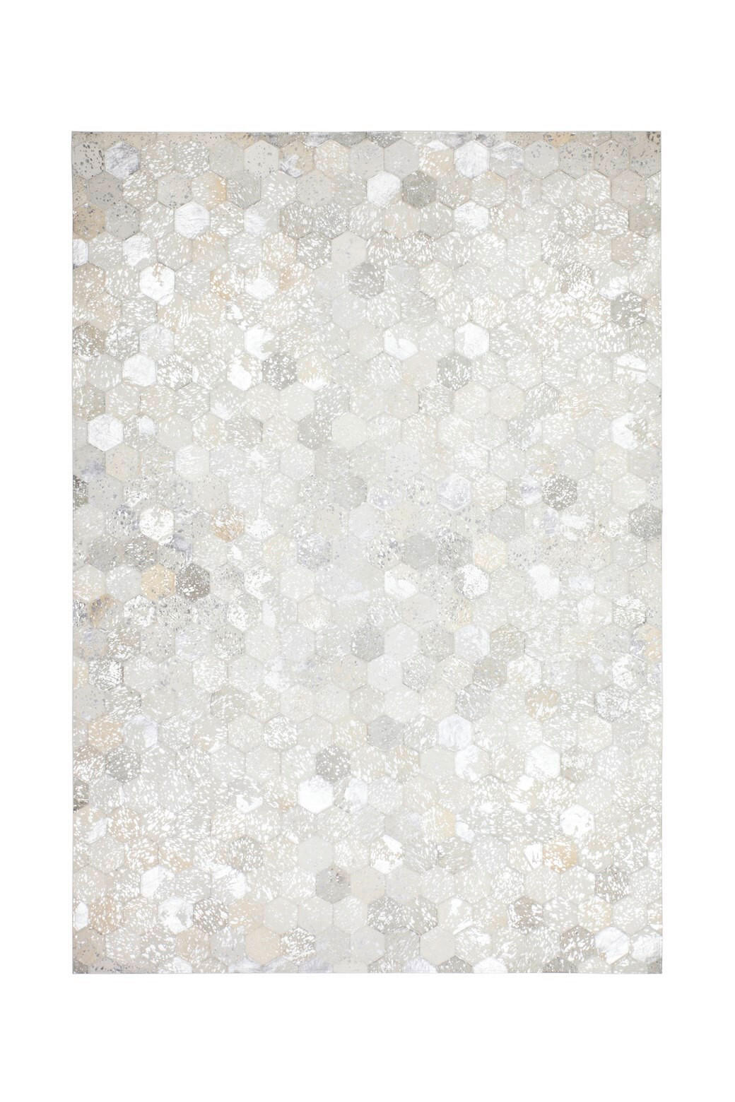 FLACHWEBETEPPICH 80/150 cm Spark 210 Grau / Silber Grau, Silberfarben  - Silberfarben/Grau, Design, Leder/Textil (80/150cm) - Novel