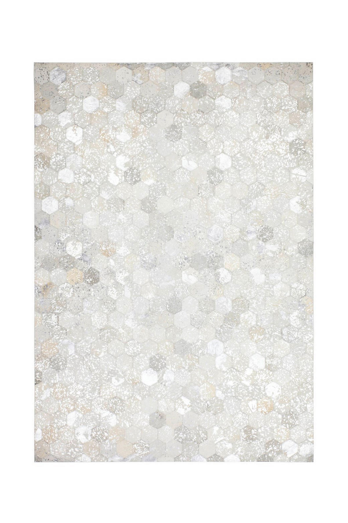 FLACHWEBETEPPICH 80/150 cm Spark 210 Grau / Silber Grau, Silberfarben  - Silberfarben/Grau, Design, Leder/Textil (80/150cm) - Novel