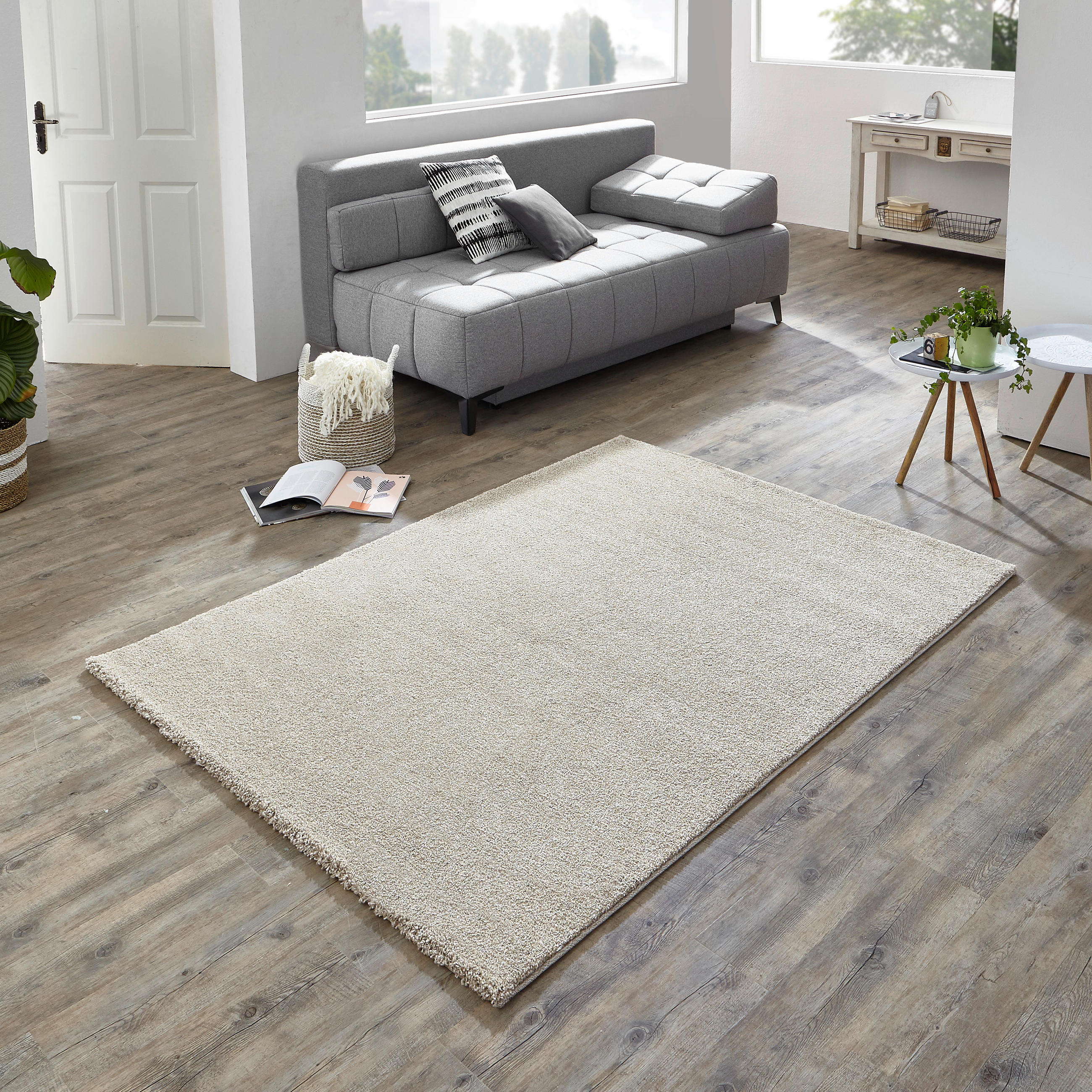 HOCHFLORTEPPICH 67/130 cm Samoa Beige  - Beige, KONVENTIONELL, Kunststoff/Textil (67/130cm) - Novel