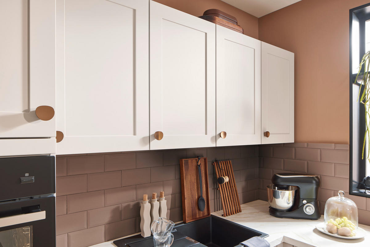 EINBAUKÜCHE   - Beige, Design, Holzwerkstoff - Celina